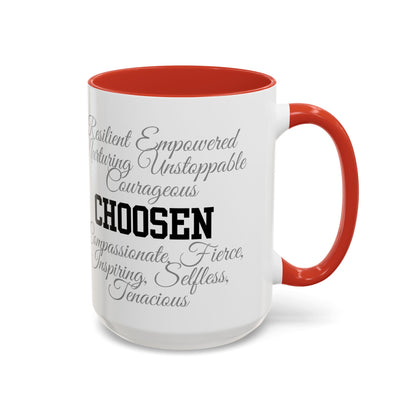 Personalization Inspirational Word Art Accent Coffee Mug — Typography Quote (11oz & 15oz)