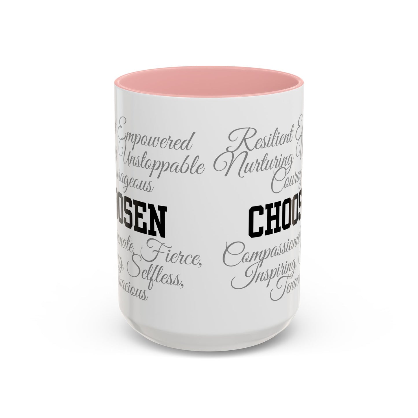 Personalization Inspirational Word Art Accent Coffee Mug — Typography Quote (11oz & 15oz)