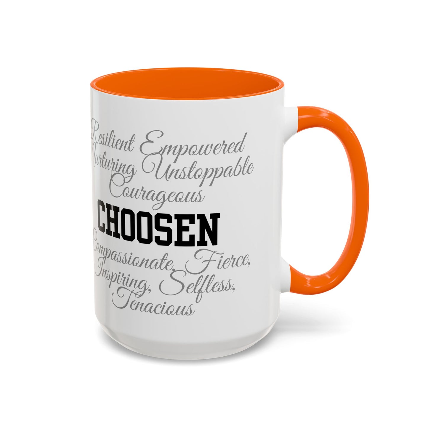 Personalization Inspirational Word Art Accent Coffee Mug — Typography Quote (11oz & 15oz)