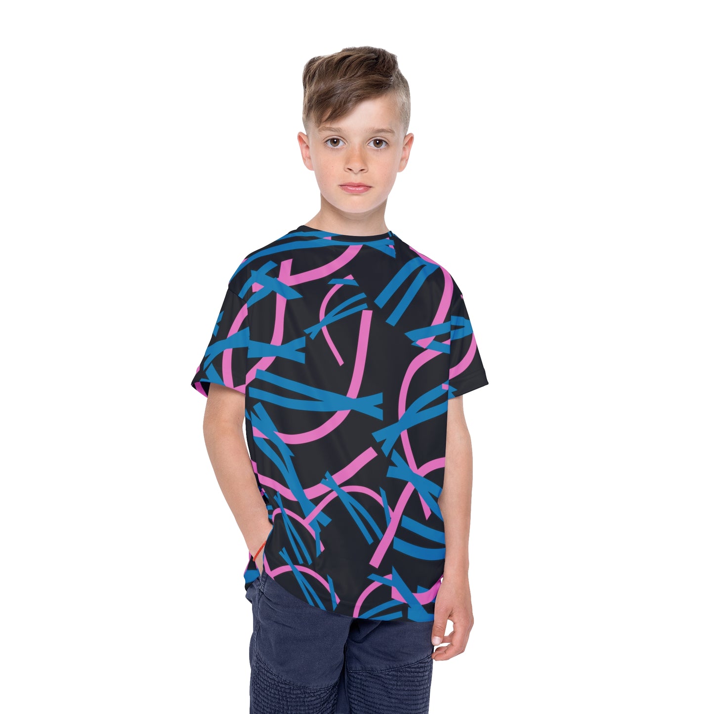 Kids Sports Jersey - Fun Activewear for Young Athletes, Colorful Sports Tee