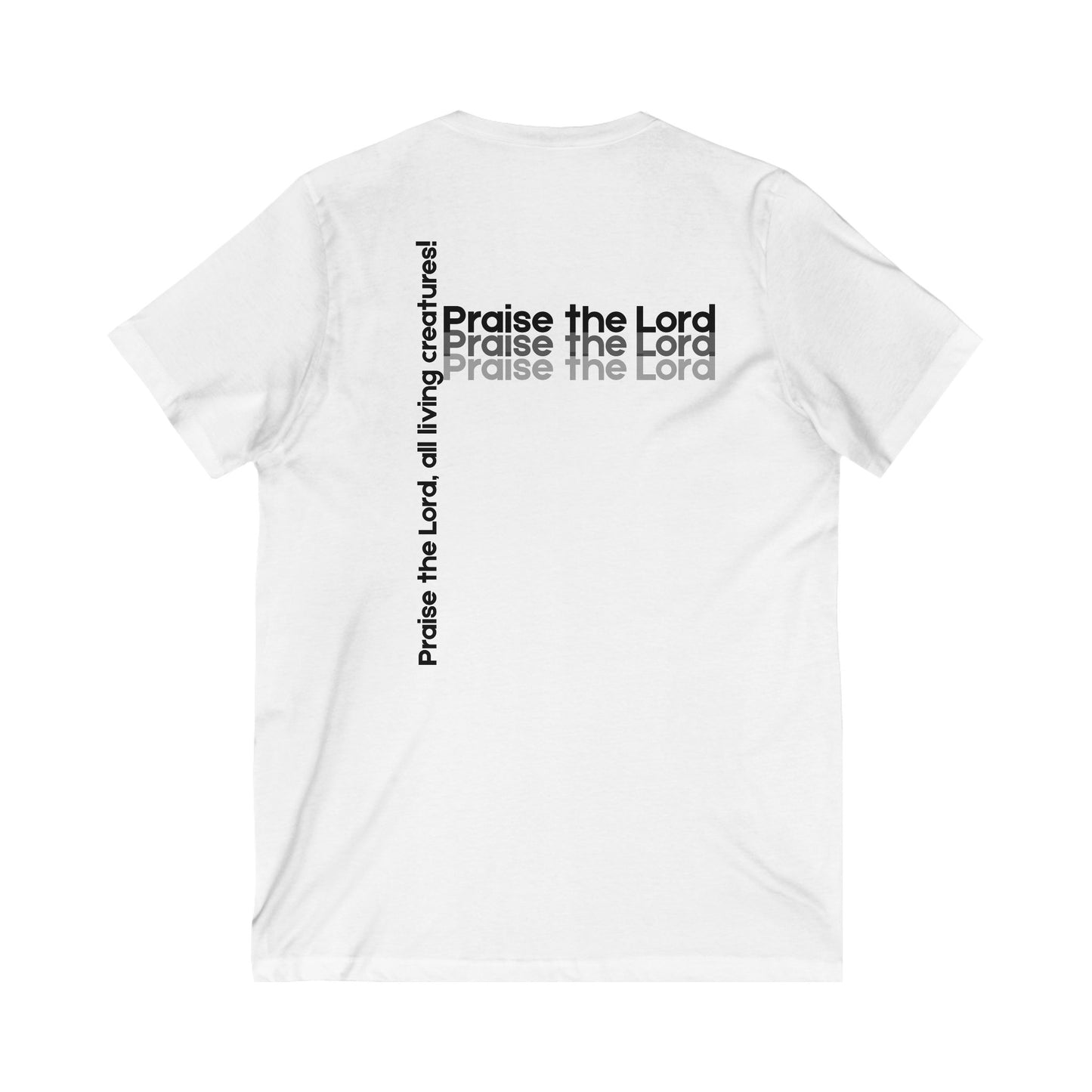 V-Neck Tee – Faith-Based Unisex Christian Shirt Gift for Worship & Everyday Wear