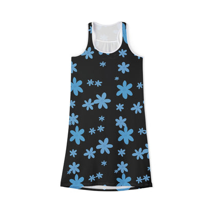 Floral Racerback Summer Dress – Women’s Lightweight Sleeveless Dress | Casual Beach Outfit | Bridesmaid & Vacation Ready Look