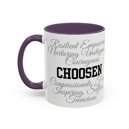 Personalization Inspirational Word Art Accent Coffee Mug — Typography Quote (11oz & 15oz)