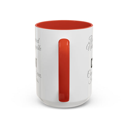 Personalization Inspirational Word Art Accent Coffee Mug — Typography Quote (11oz & 15oz)