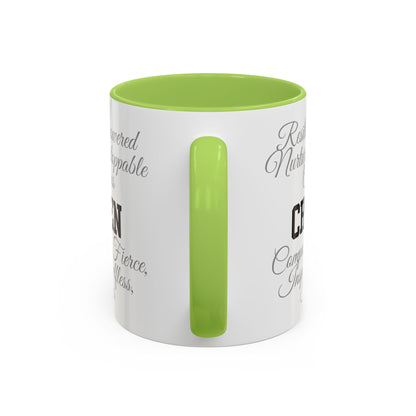 Personalization Inspirational Word Art Accent Coffee Mug — Typography Quote (11oz & 15oz)