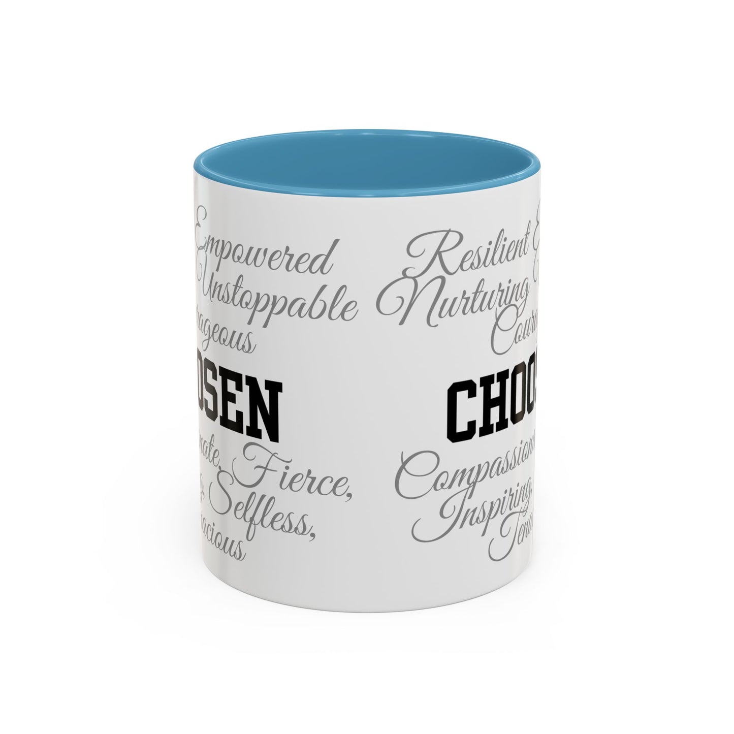 Personalization Inspirational Word Art Accent Coffee Mug — Typography Quote (11oz & 15oz)