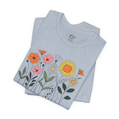 Floral Inspirational Shirt Positive Message Tee Gardening Gift Spring Fashion Unisex Motivational Top Gift For Women Gift For Mom