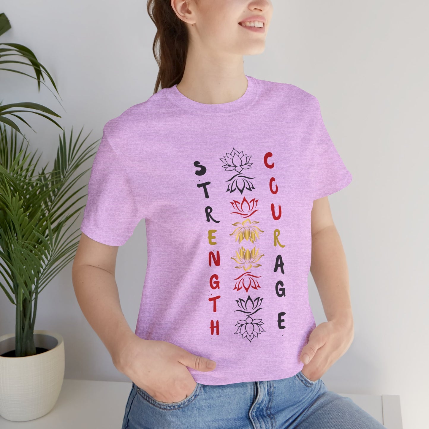 Strength and Courage Graphic Unisex Tee