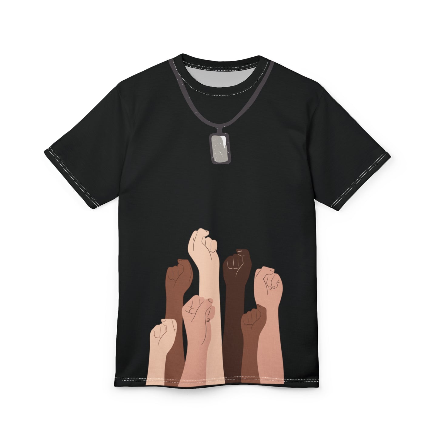 Mystical Unisex Cut & Sew T-Shirt, Graphic Tee, Abstract Design Shirt, Trendy Casual Top, Unique Printed Tee for Men and Women