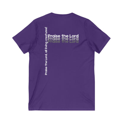 V-Neck Tee – Faith-Based Unisex Christian Shirt Gift for Worship & Everyday Wear