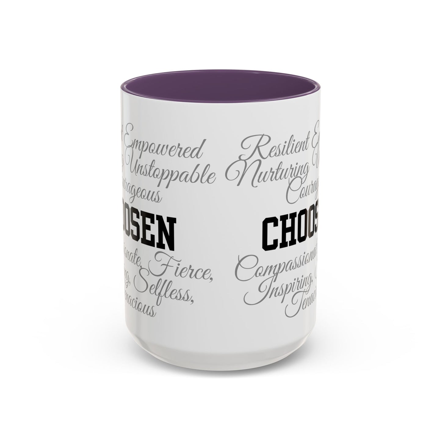 Personalization Inspirational Word Art Accent Coffee Mug — Typography Quote (11oz & 15oz)