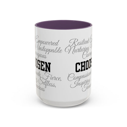Personalization Inspirational Word Art Accent Coffee Mug — Typography Quote (11oz & 15oz)