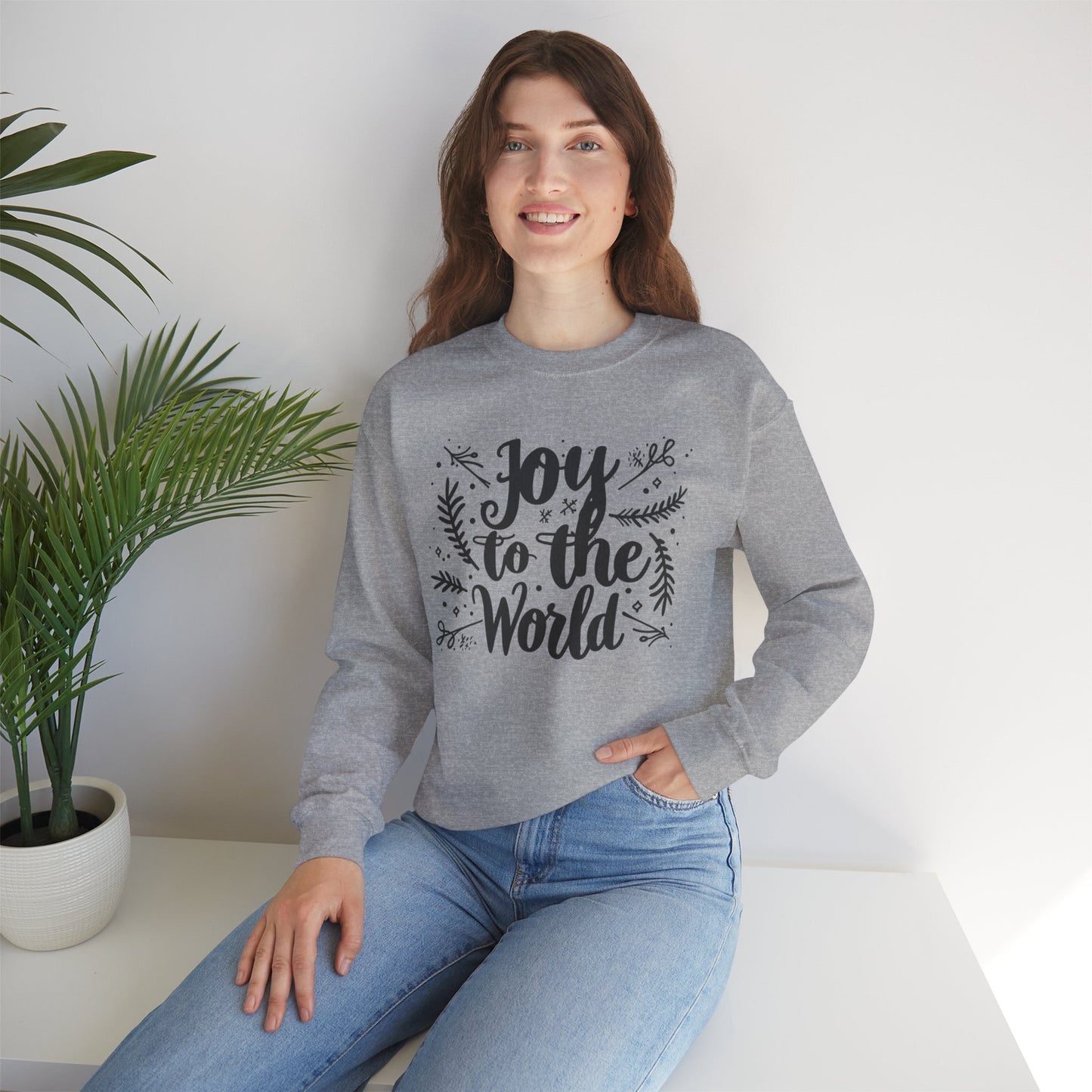 Christmas Joy to the World Crewneck Sweatshirt