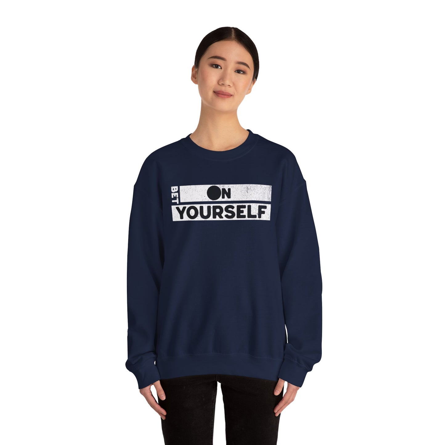 Bet On Yourself Christian Crewneck Sweatshirt, Jesus Bible Verse Unisex Sweatshirt, Holiday Shirt