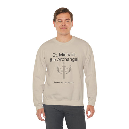 St Michael Crewneck Sweatshirt - Faith Inspired Unisex