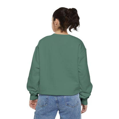 Positive Garment-Dyed Sweatshirt - Inspirational Motivational Jumper Cozy Crewneck