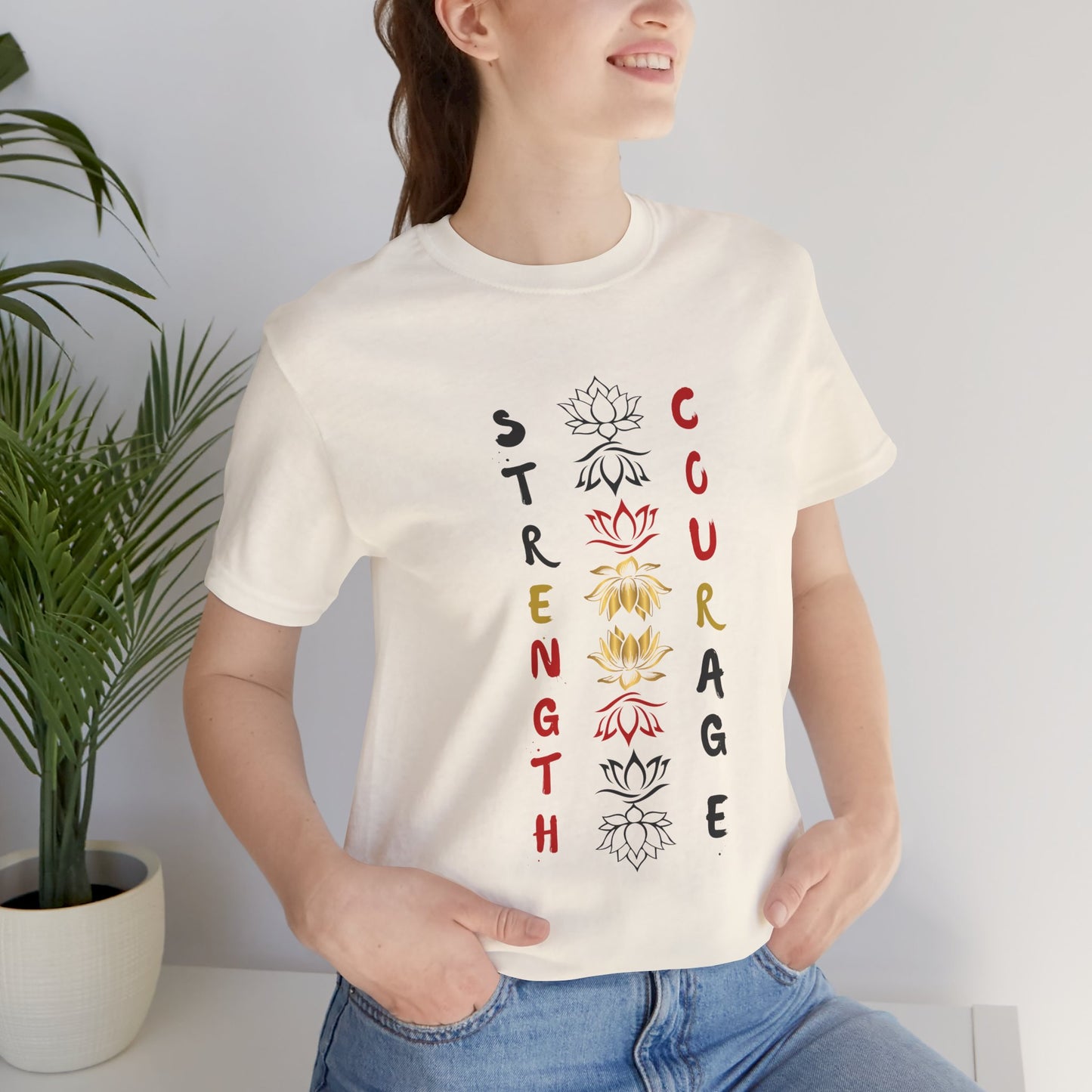 Strength and Courage Graphic Unisex Tee