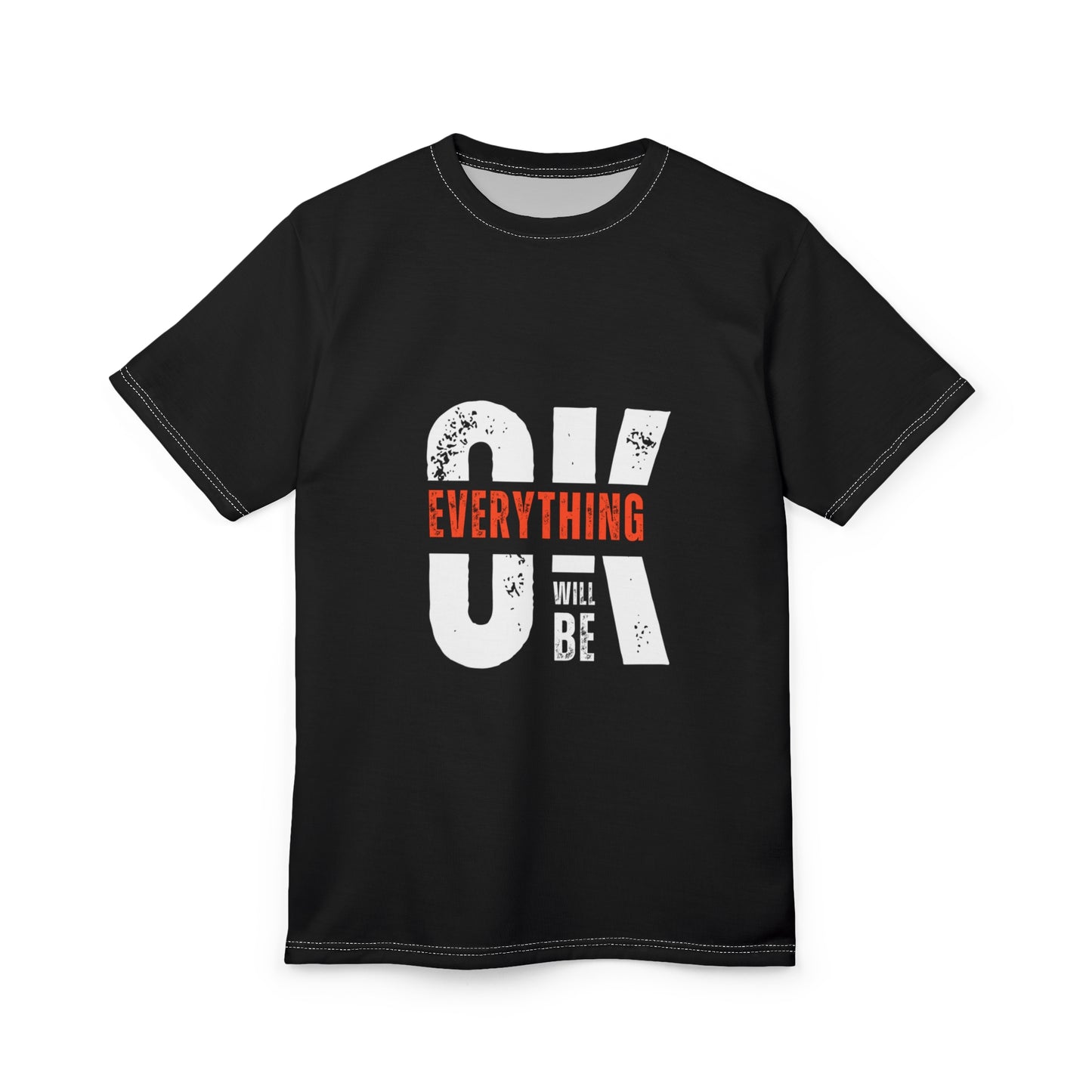 Motivational Tee - Positive Vibes, Relaxed Fit
