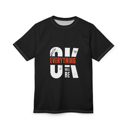 Motivational Tee - Positive Vibes, Relaxed Fit