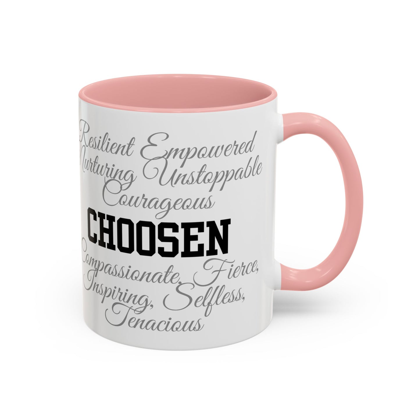 Personalization Inspirational Word Art Accent Coffee Mug — Typography Quote (11oz & 15oz)