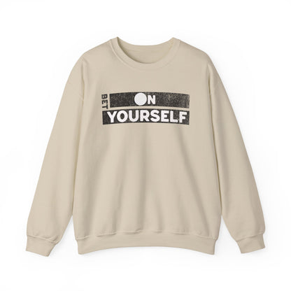 Bet On Yourself Christian Crewneck Sweatshirt, Jesus Bible Verse Unisex Sweatshirt, Holiday Shirt