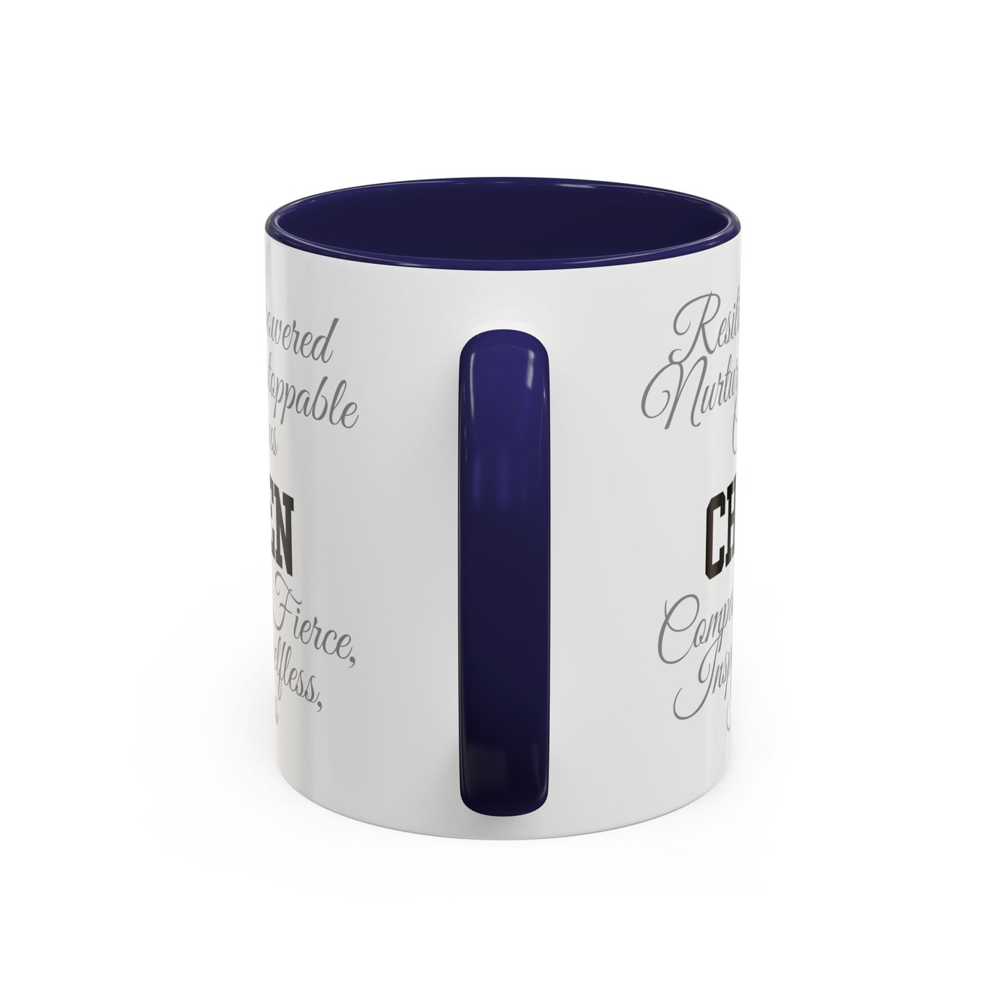 Personalization Inspirational Word Art Accent Coffee Mug — Typography Quote (11oz & 15oz)