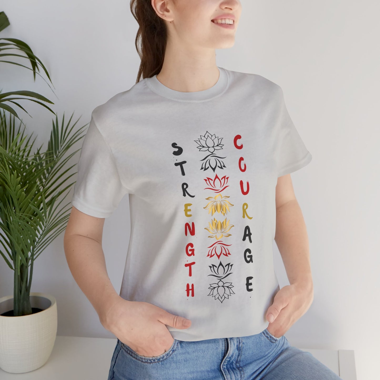 Strength and Courage Graphic Unisex Tee