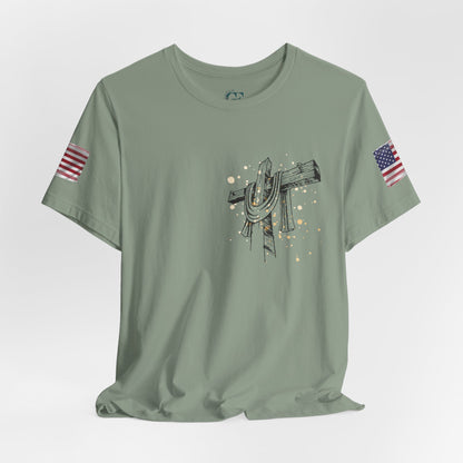 Patriotic USA Graphic T-Shirt – Unisex Red, White & Blue Tee | Independence Day, Memorial Day, Veteran Gift | Summer Americana Shirt