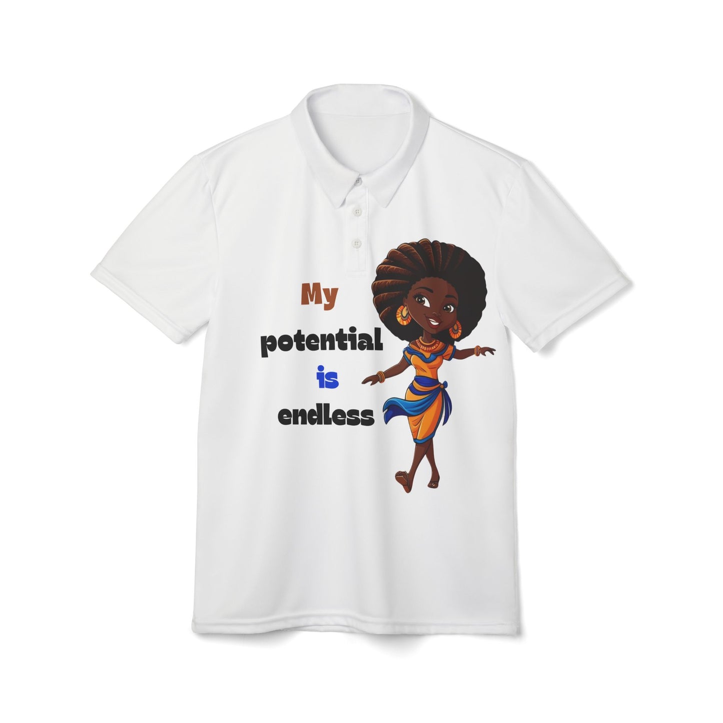 Empowering Graphic Tee - Unisex Polo Shirt