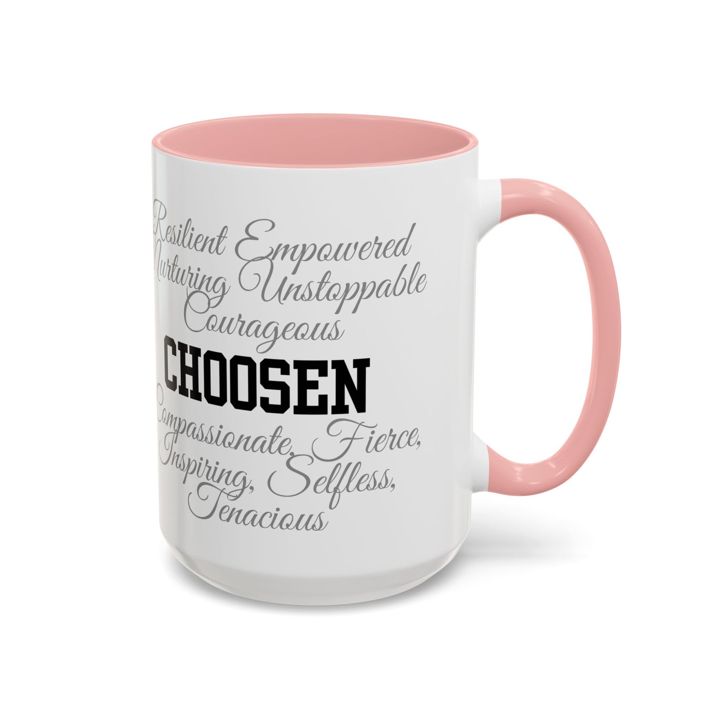 Personalization Inspirational Word Art Accent Coffee Mug — Typography Quote (11oz & 15oz)