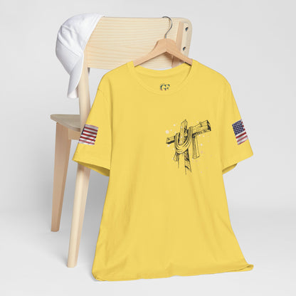 Patriotic USA Graphic T-Shirt – Unisex Red, White & Blue Tee | Independence Day, Memorial Day, Veteran Gift | Summer Americana Shirt