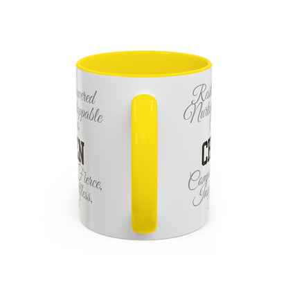 Personalization Inspirational Word Art Accent Coffee Mug — Typography Quote (11oz & 15oz)