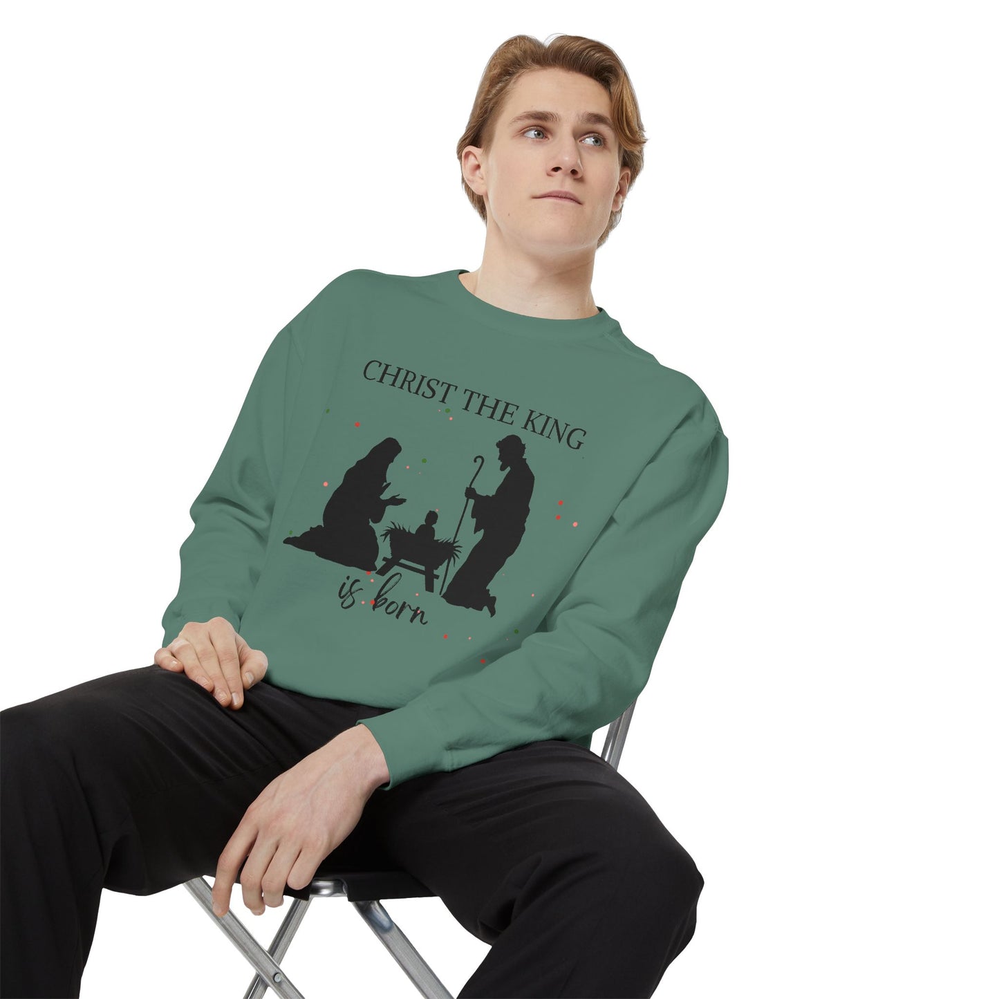 Christmas Garment-Dyed Sweatshirt
