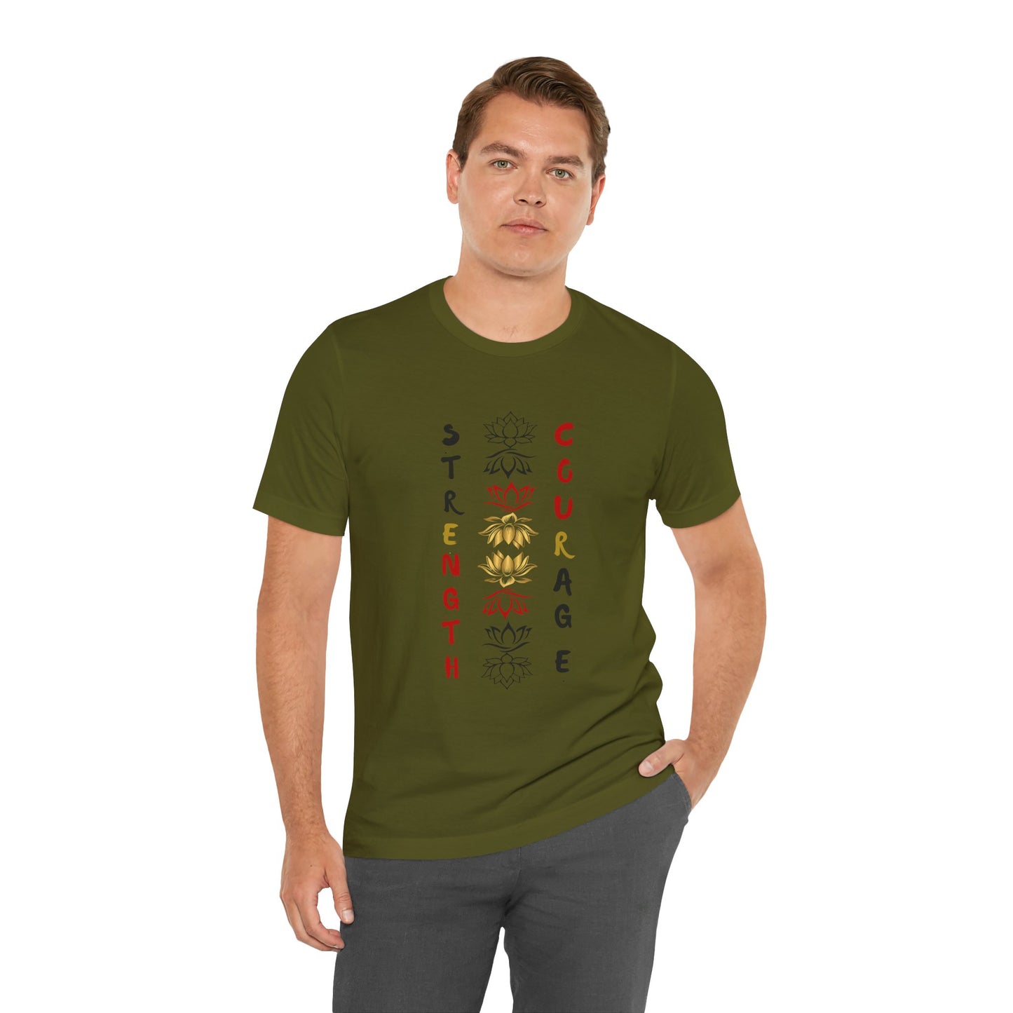 Strength and Courage Graphic Unisex Tee