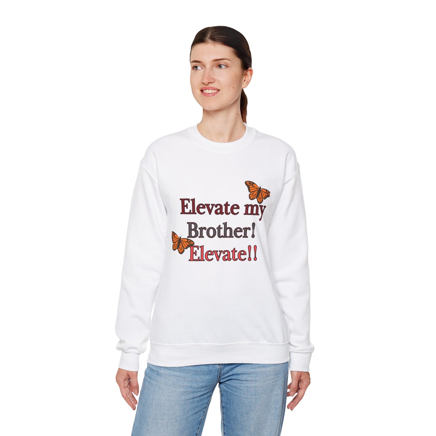 Butterfly Crewneck Sweatshirt - Unisex Inspirational Wear