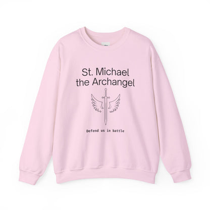 St Michael Crewneck Sweatshirt - Faith Inspired Unisex