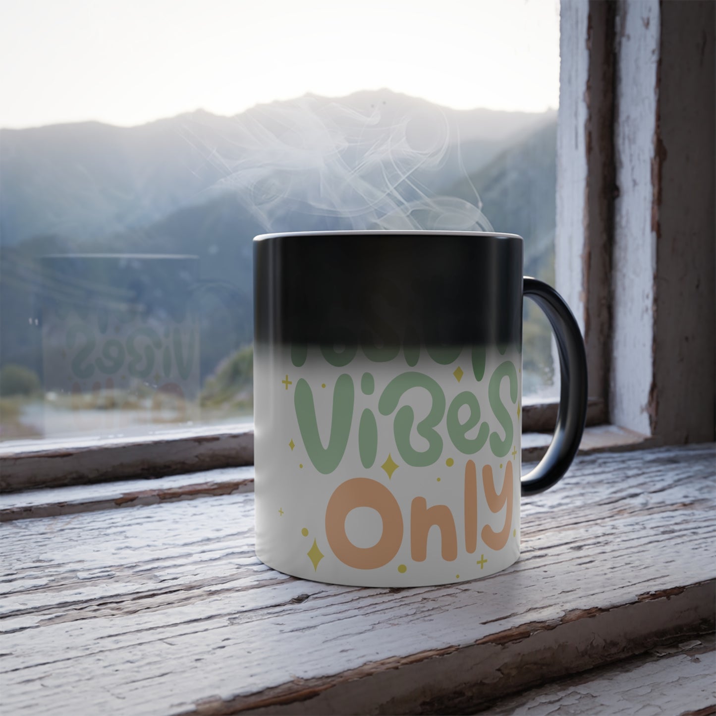 Color Morphing Mug, 11oz Chameleon Heat-Sensitive Tea Cup