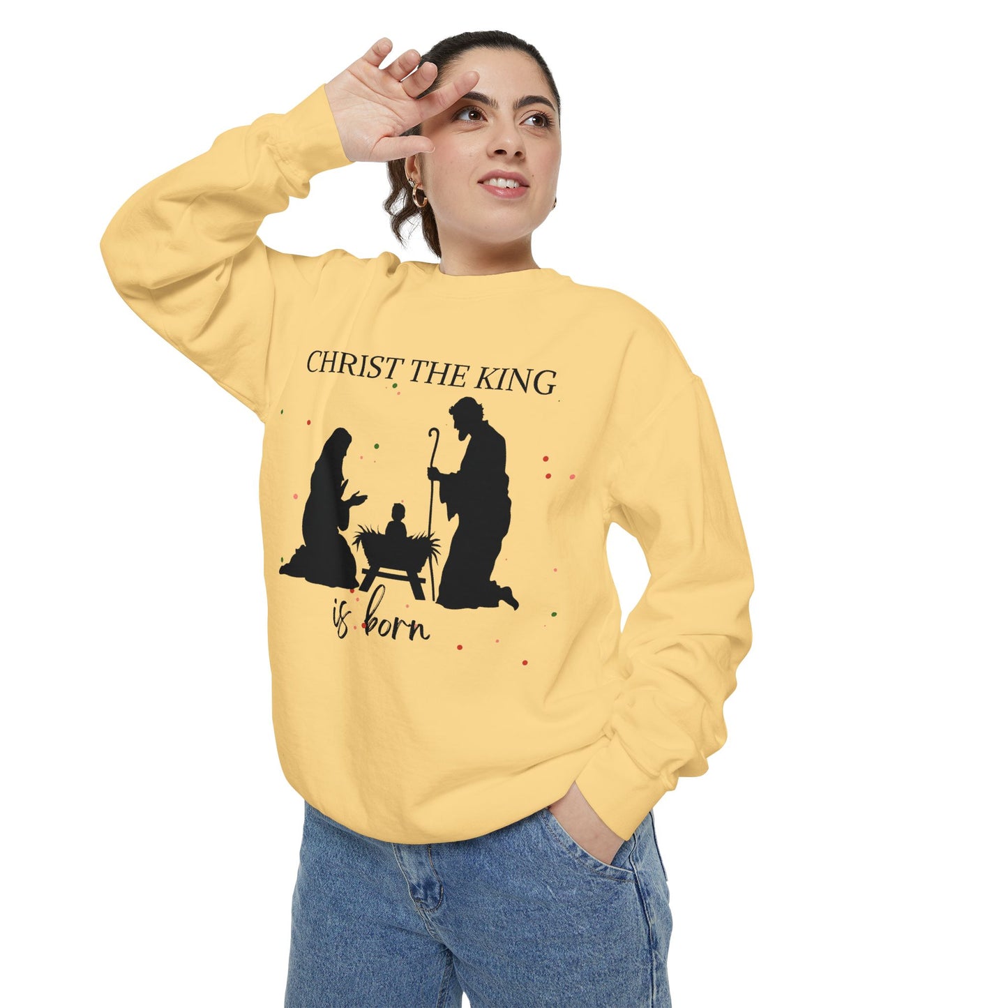 Christmas Garment-Dyed Sweatshirt