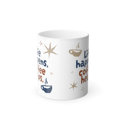 Magic Color Changing Mug, Heat Sensitive Coffee Cup, Tea Mug, Heat Activated Color Morphing Mug, 11oz, Unique Gift Idea