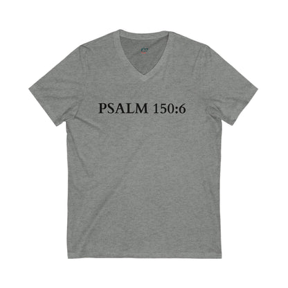 V-Neck Tee – Faith-Based Unisex Christian Shirt Gift for Worship & Everyday Wear