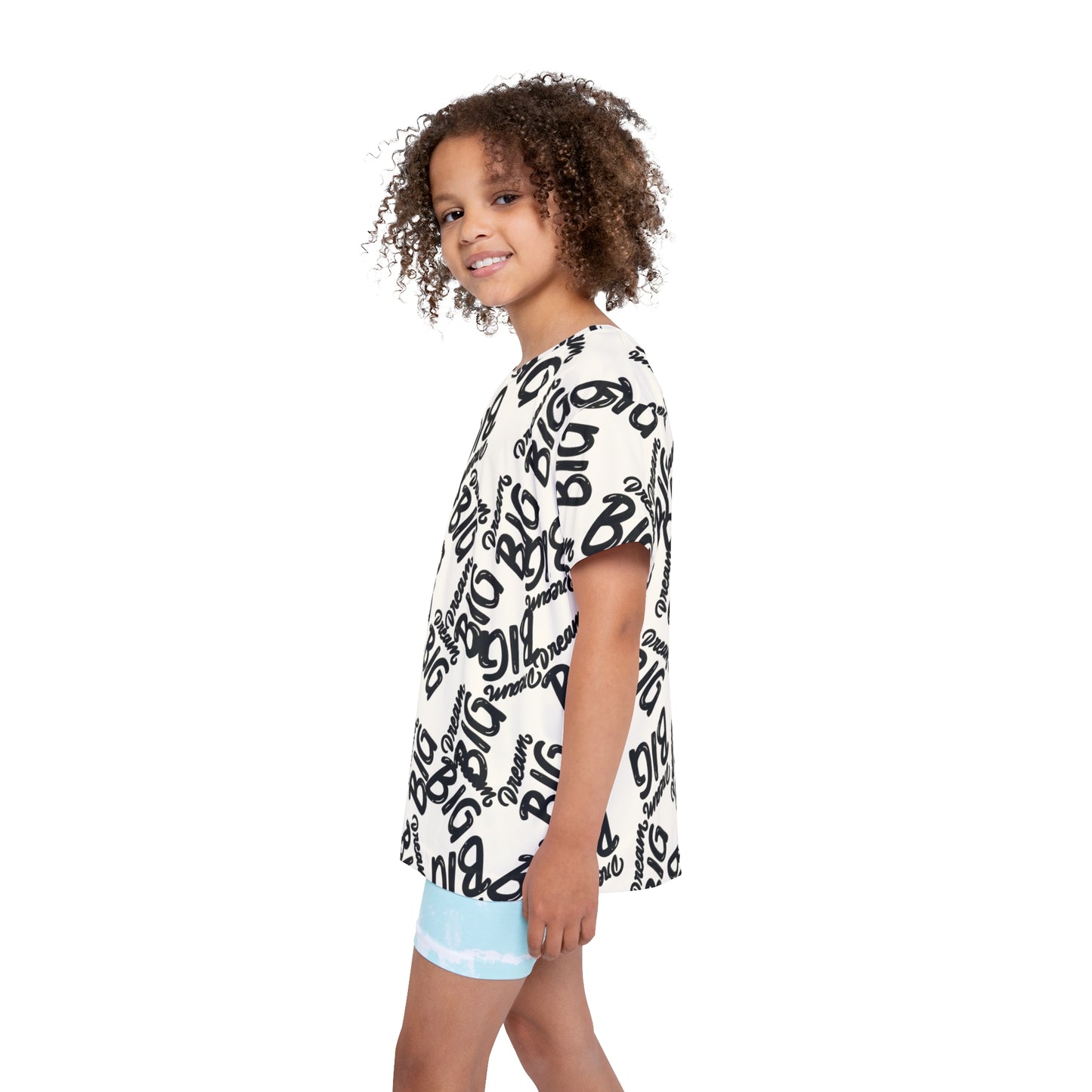 Kids Sports Jersey - 'Dream Big' Motivational Tee