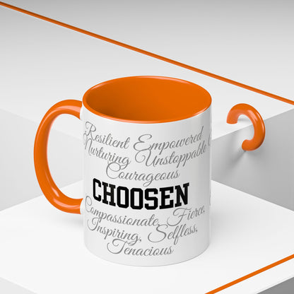 Personalization Inspirational Word Art Accent Coffee Mug — Typography Quote (11oz & 15oz)