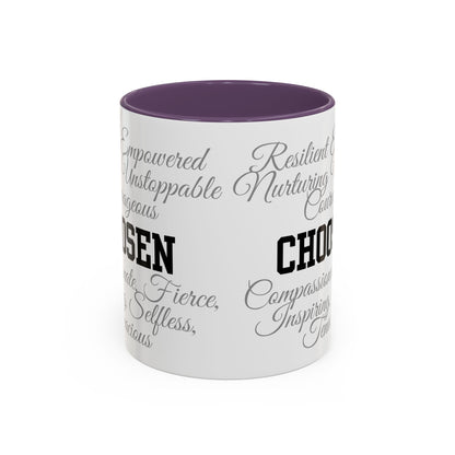 Personalization Inspirational Word Art Accent Coffee Mug — Typography Quote (11oz & 15oz)