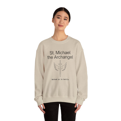St Michael Crewneck Sweatshirt - Faith Inspired Unisex