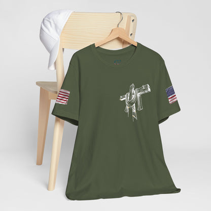 Patriotic USA Graphic T-Shirt – Unisex Red, White & Blue Tee | Independence Day, Memorial Day, Veteran Gift | Summer Americana Shirt
