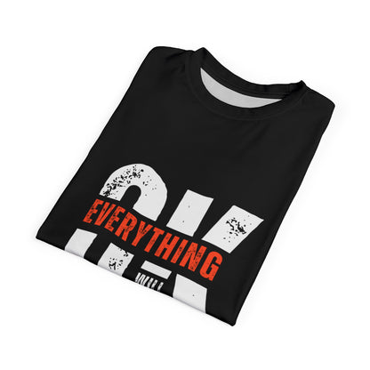 Motivational Tee - Positive Vibes, Relaxed Fit