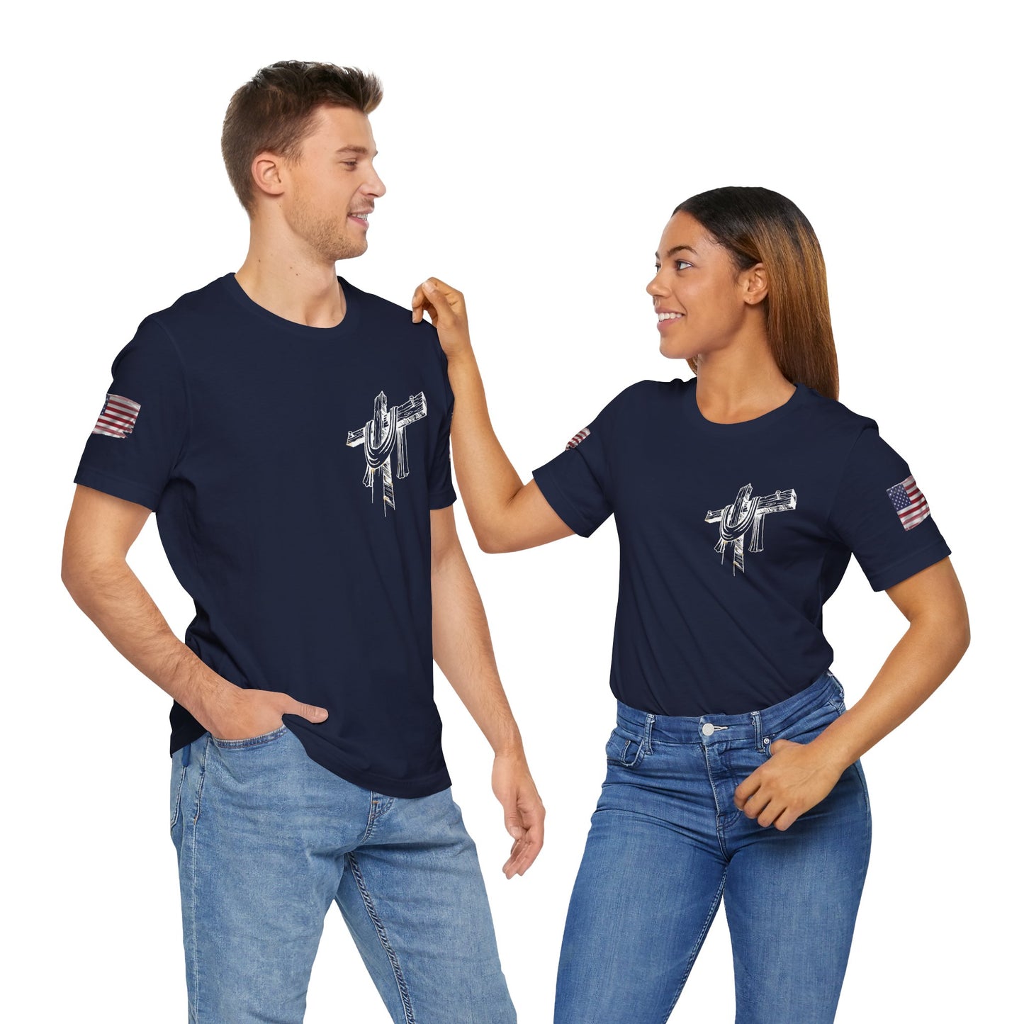 Patriotic USA Graphic T-Shirt – Unisex Red, White & Blue Tee | Independence Day, Memorial Day, Veteran Gift | Summer Americana Shirt
