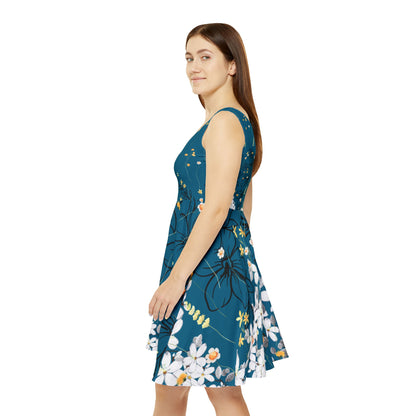 Floral Women's Skater Dress - Perfect for Summer Parties and Casual Outings