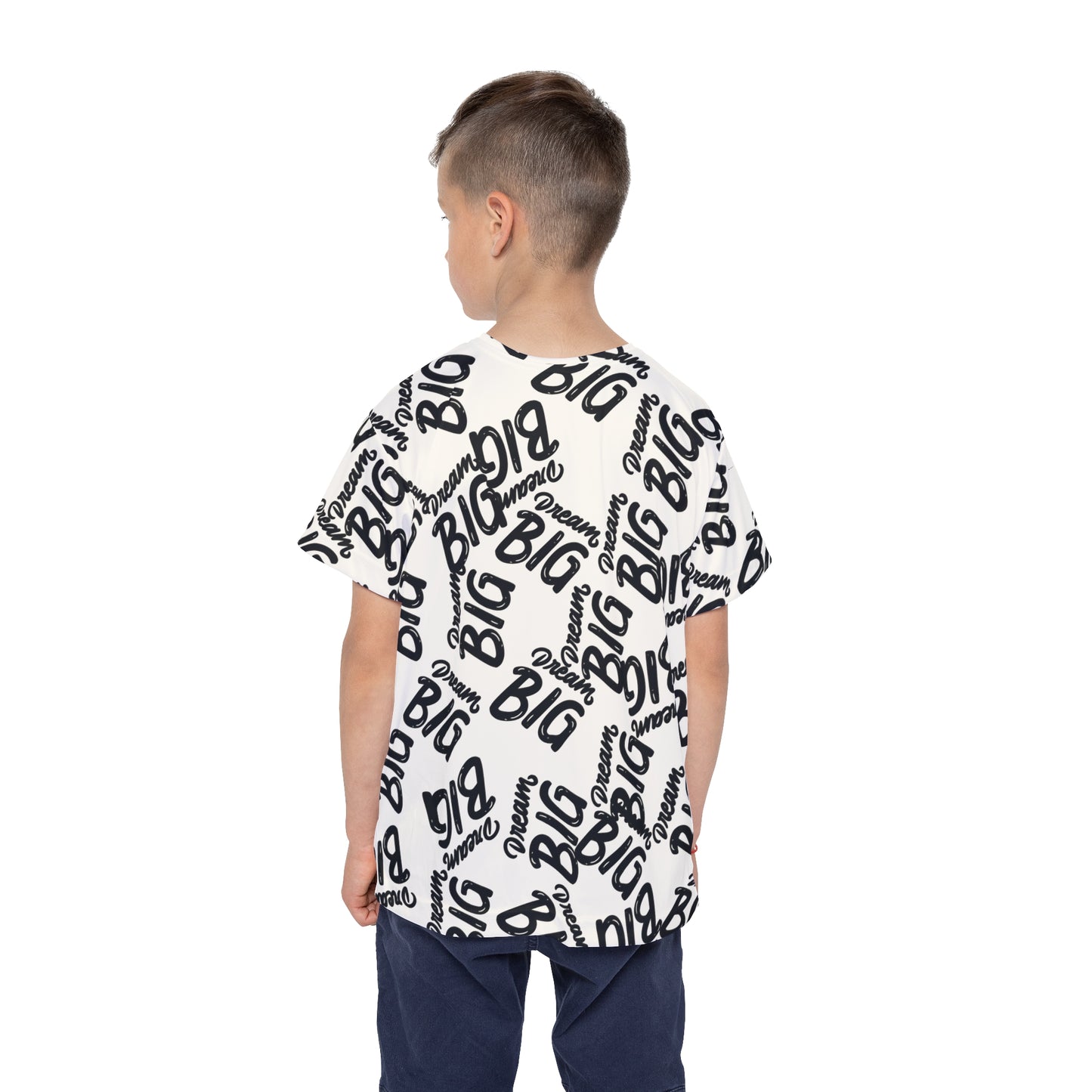 Kids Sports Jersey - 'Dream Big' Motivational Tee