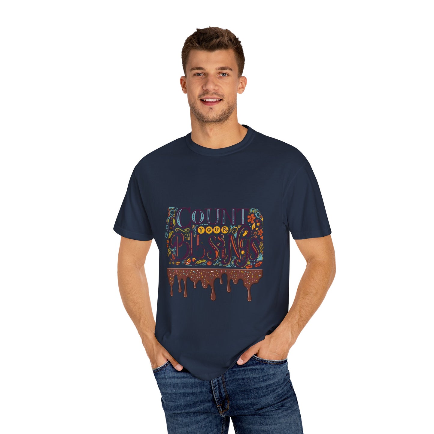 Count Your Blessings T-Shirt, Inspirational Tee, Unisex Shirt for Gifts, Faith-based apparel, Casual Wear, Everyday Style
